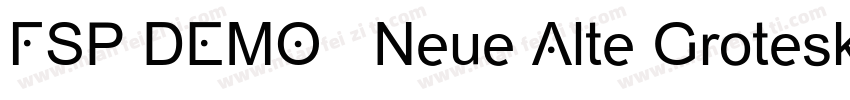 FSP DEMO   Neue Alte Grotesk字体转换